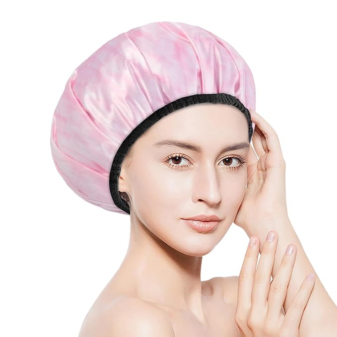 Aquior Shower Cap, Extra Large Triple Layer Bathing Cap - Image 7