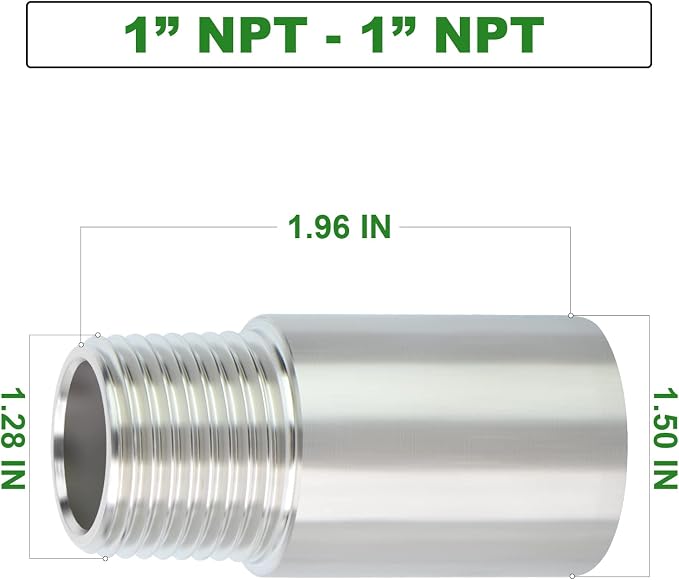 TAISHER 2PCS Stainless Steel Pipe Fittings - Image 4