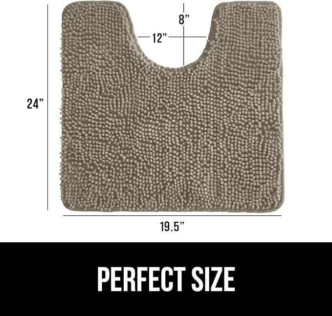 Gorilla Grip Shaggy Chenille Bath Rug Mat - Image 2