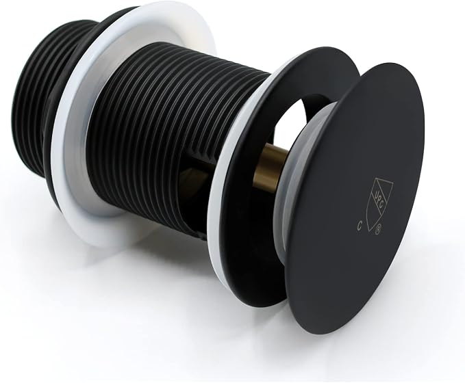 FerdY Pop-up Drain for Freestanding Bathtub, Matte Black Finish, cUPC - Image 3