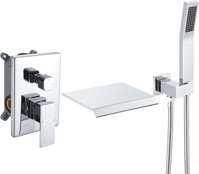 Upgraded Wall Mount Tub Filler Faucet by Dasan