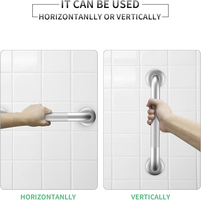 2 Pack 12 Inch Grab Bars for Bathtubs and Showers, Anti Slip Shower Grab Bars - Image 3