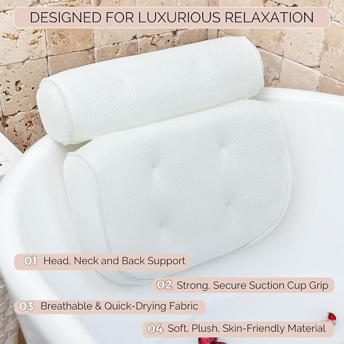 Bathtub Pillow for Neck and Shoulder - Image 4