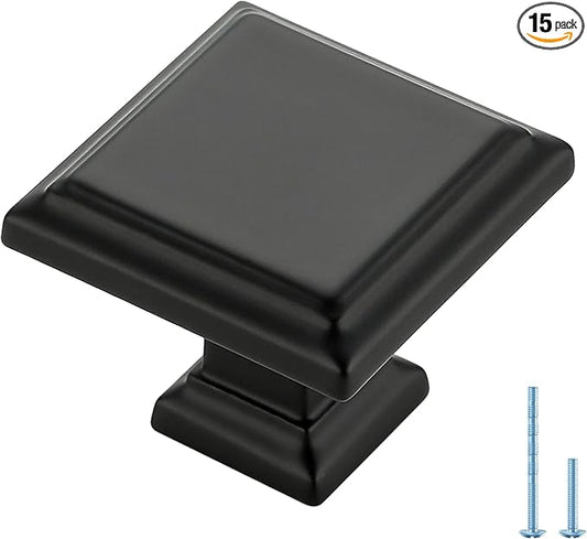 Ravinte Hardware 15 Pack Kitchen Cabinet Pulls Square Drawer Single Hole by RavinteHardware