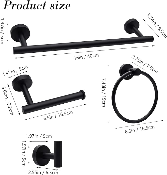 Bathroom Hardware Towel Bar Set - Image 2
