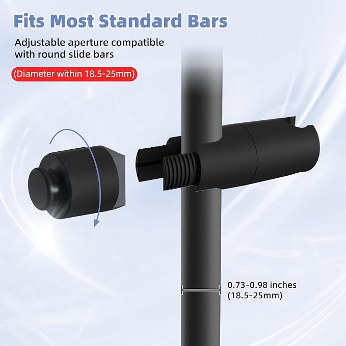 Hibbent Adjustable Shower Head Holder - Image 2