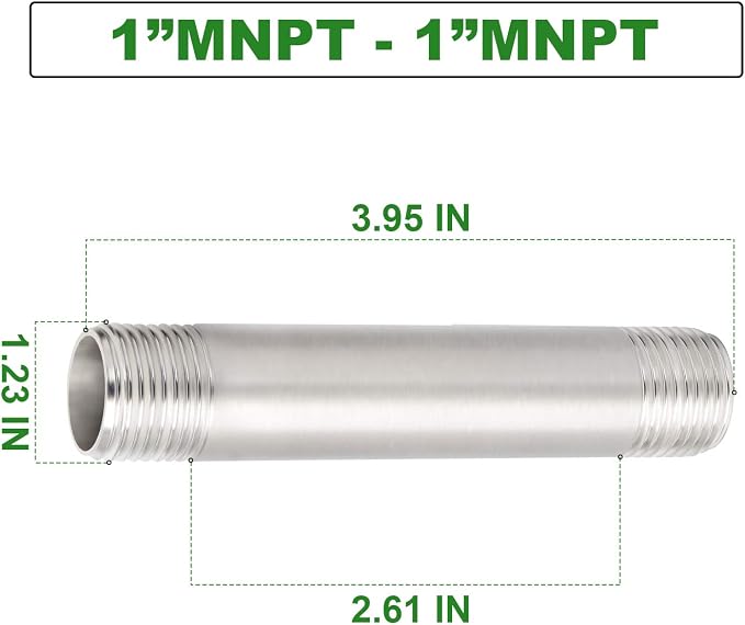 TAISHER 2PCS Stainless Steel Pipe Fittings - Image 4
