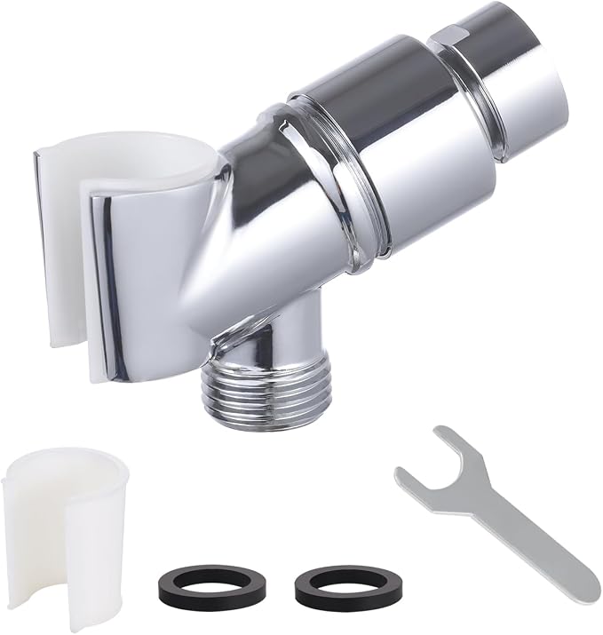All Metal Handheld Shower Head Holder, Adjustable Shower Wand Holder by Unknown