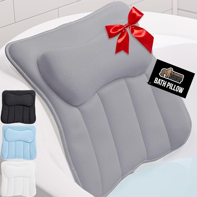 GORILLA GRIP Bath Pillow for Tub by GorillaGrip