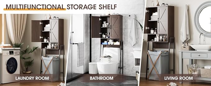 Over The Toilet Storage Cabinet - Image 9