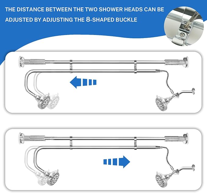 Tandem Shower Heads, Double Shower Head - Image 6