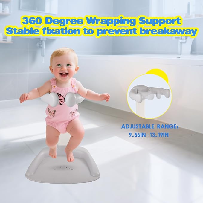 FAHKNS Baby Shower Stand Adjustable 9 Level Position Bath Shower Standing - Image 5