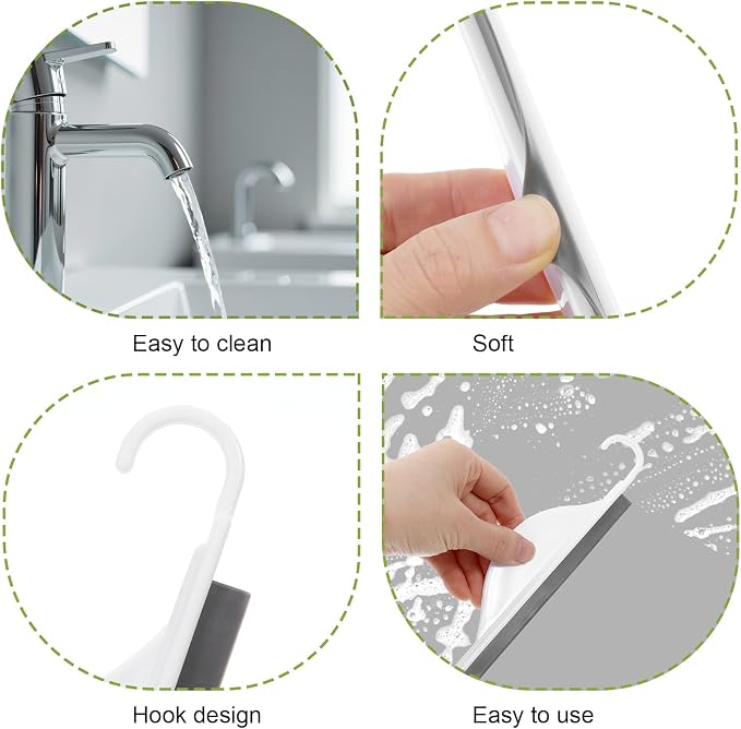 Tiny Bathroom Mirror Shower Squeegee - Image 3