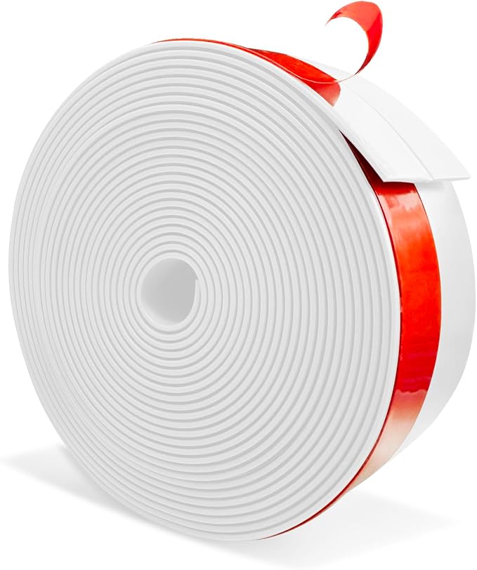 Wide Silicone Weather Stripping, 3 inch x 20 Ft Door Draft Stopper, Silicone by Todaylin