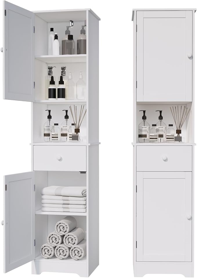 Tall Bathroom Cabinet, Storage Cabinet by Viaozutis