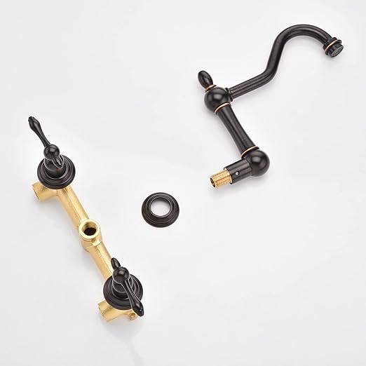 sumerain Vintage Tub Faucet Wall Mount Bathtub Filler Oil Rubbed Bronze - Image 8