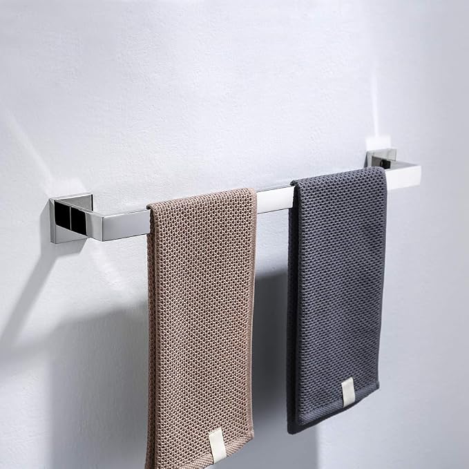 TURS 4 Pieces Bathroom Hardware Accessories Set Polished Towel Bar Set - Image 5