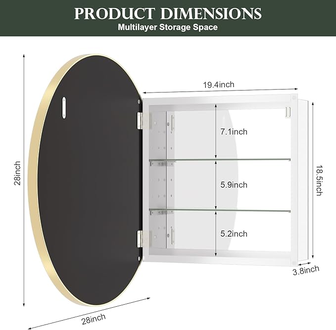 WallBeyond Bathroom Medicine Cabinet - Image 3