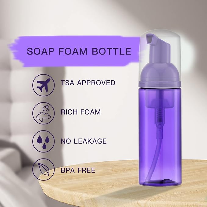 Tekson 30PCS Soap Foam Bottle, Empty Travel Foaming Lash Shampoo - Image 4