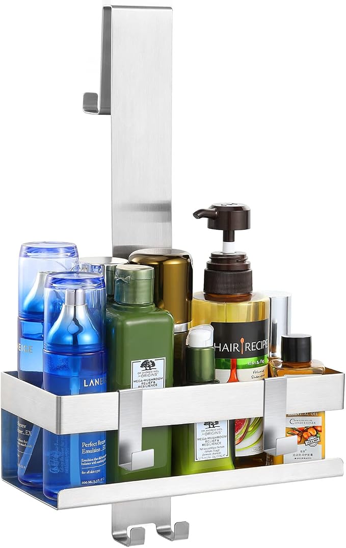 Emibele Over The Door Shower Caddy, 304 Stainless Steel Hanging Shower Caddy by Emibele