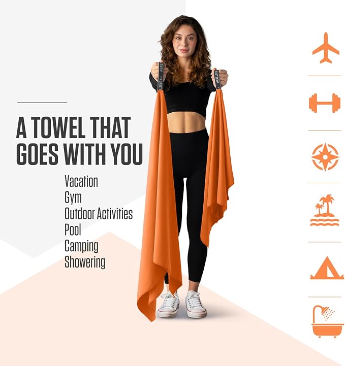 VENTURE 4TH Quick Dry Towel. Microfiber Travel Towel Ideal - Image 2