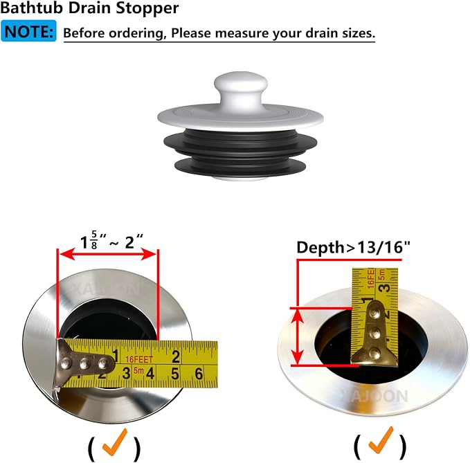 Bathtub Drain Stopper, Bathroom Sink Stopper，Drain Stopper, Sink Plug, Drain - Image 8
