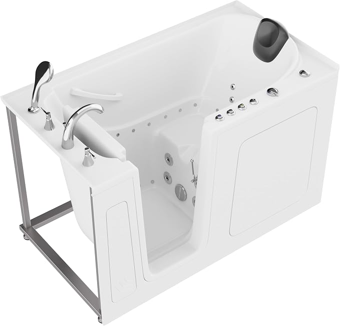 ANZZI Tubs Series Left Drain Quick Fill Walk-In Whirlpool and Air Tub by ANZZI