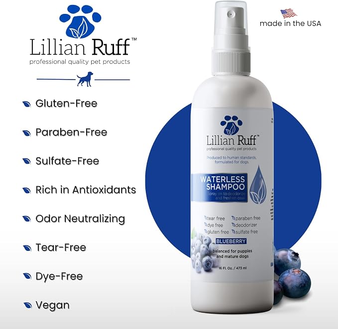 Lillian Ruff Waterless No-Rinse Dog Dry Shampoo Spray - Image 5