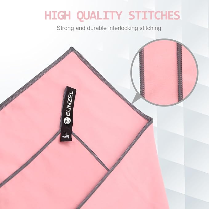 Eunzel 2 Set Quick Dry Camping Towel, Microfiber Travel Towel Super Absorbent - Image 6
