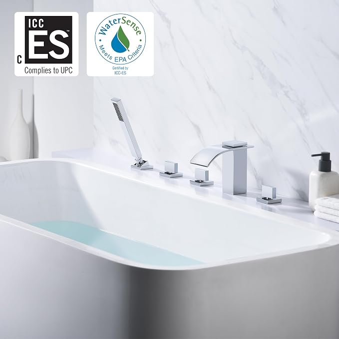 SUMERAIN Waterfall Roman Tub Faucet - Image 2