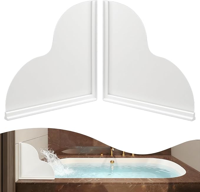 Shower Splash Guard Kit, Large Size Bath tub Corner Splash Guards Keep Water in by FAILUN