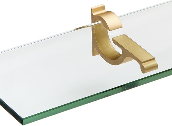 Spancraft Glass M-4.75x27-Brushed Bronze Monarch Glass Shelf, Brushed Bronze - Image 2