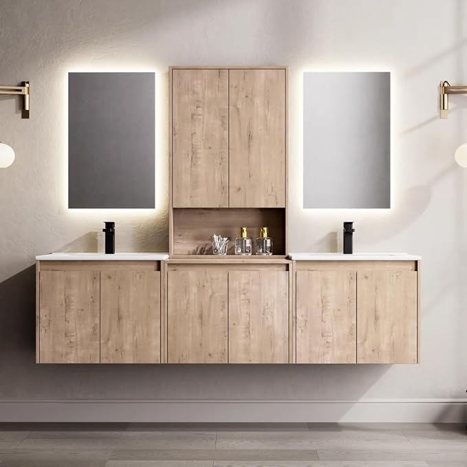 MORVANO 72" Bathroom Vanities Cabinet by MORVANO