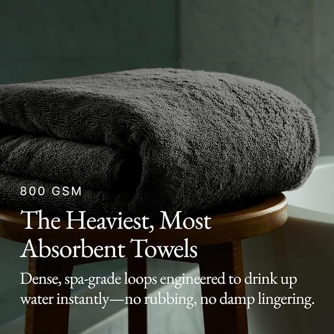 Italic Serene Ultraplush Cotton Towel Set, 2 Bath Towels + 2 Hand Towels - Image 3