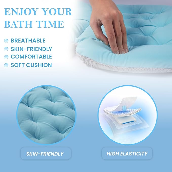 Bath Pillow for Tub | 4D Air Mesh Fabric - Image 6