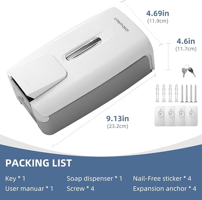 Soap Dispenser Wall Mount 28oz Commercial Hand Soap Dispenser - Image 8