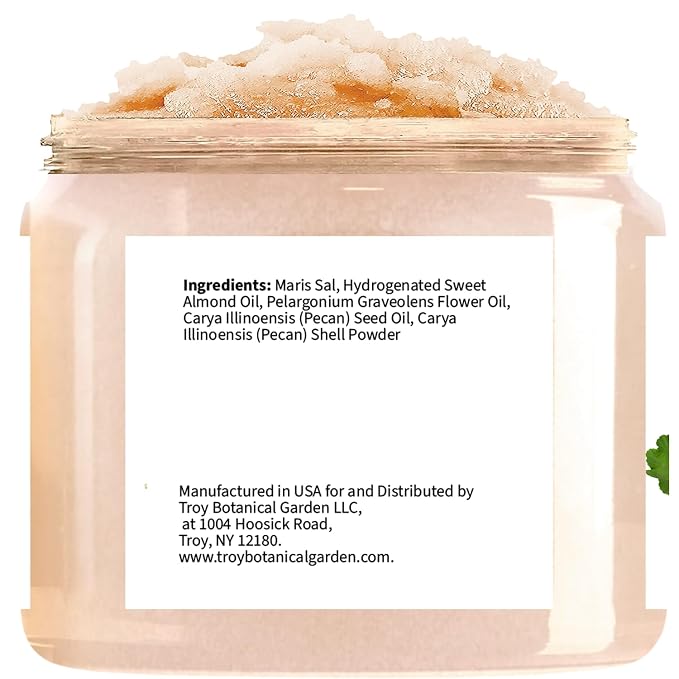 Geranium + Pecan Body & Foot Scrub 10 oz - Image 2