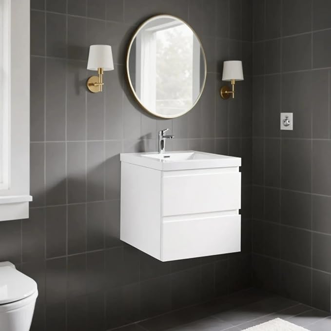 24 Inch Floating Bathroom Vanity by Runave