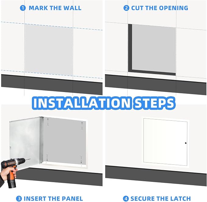 22" x 22" Metal Access Panel, 1MM Thickened Access Panel - Image 5