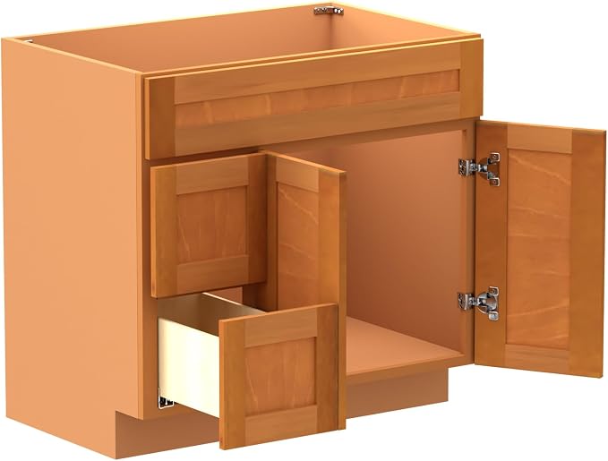 KitchenMan Bathroom Vanity 36 Inch Unassembled Sink Cabinet - Image 8
