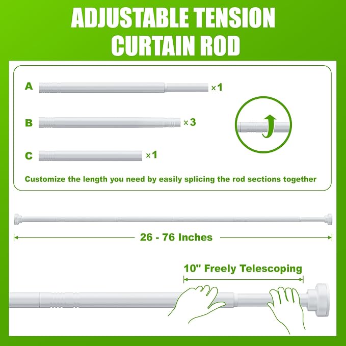 Ausemku Shower Curtain Rod Tension - Image 6