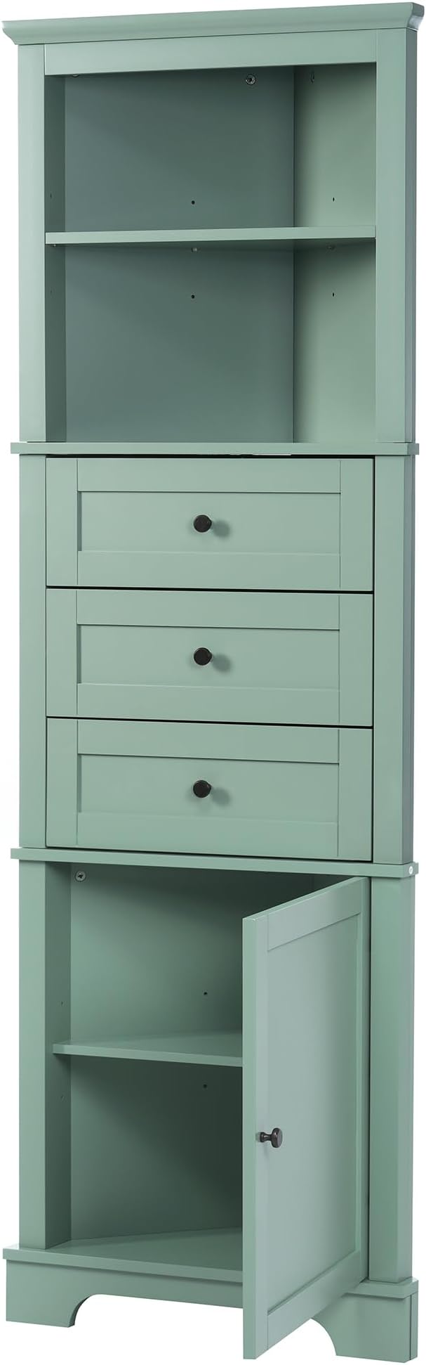 Favfurish 69" Tall Corner Cabinet - Image 9