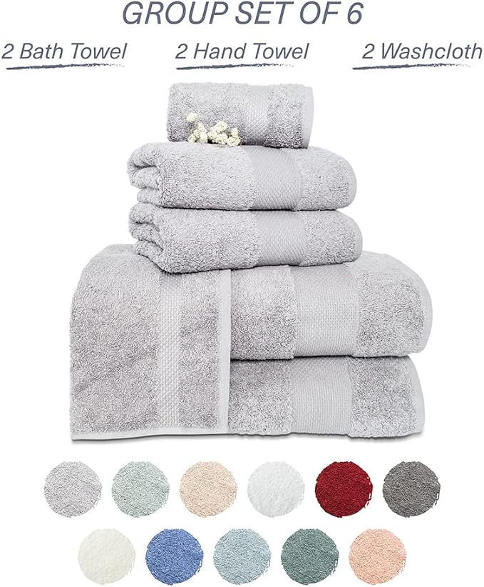 Hencely 6-Piece Bath Towel Set - Image 4