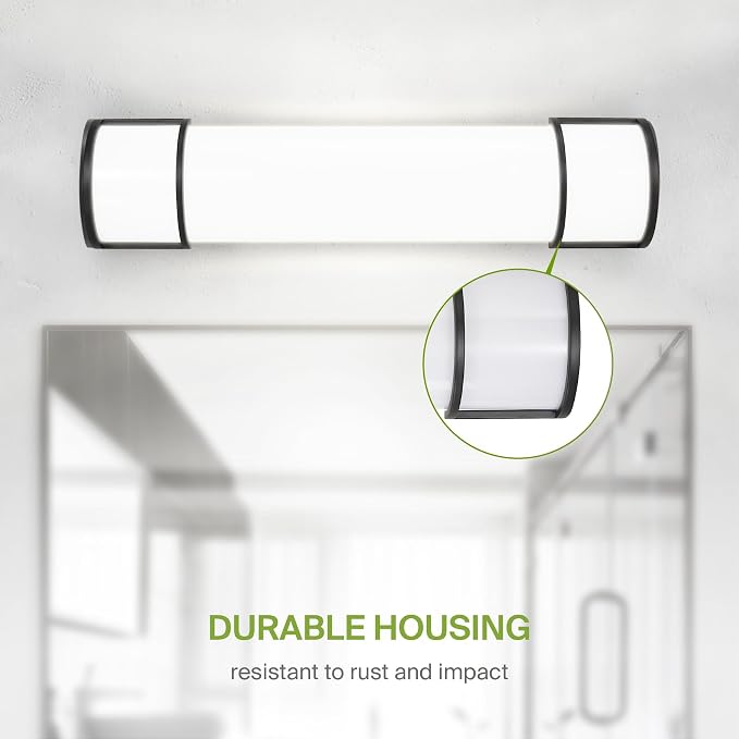 ASD LED 24" Vanity Flush Mount Light Fixture, Linear Bathroom Lighting Bar | - Image 7
