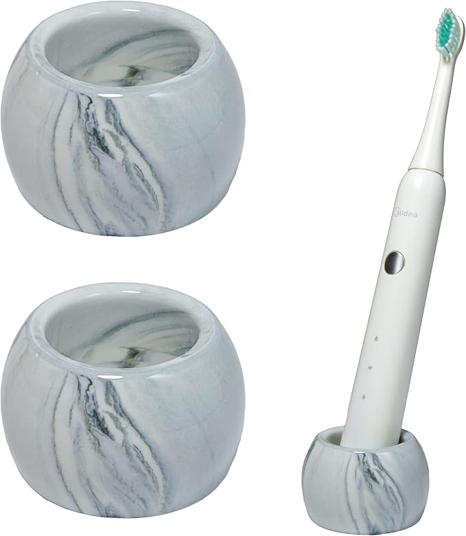 Small Ceramic Electric Toothbrush Holder Stand by asoqwal