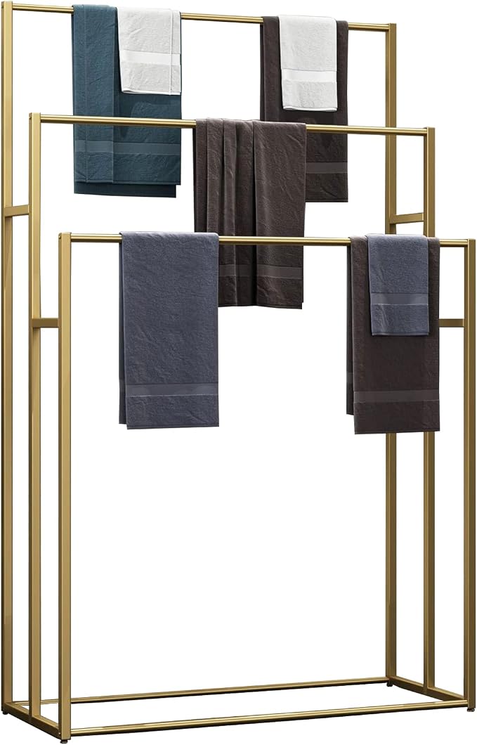3 Tier Standing Towel Rack by NEICELLE
