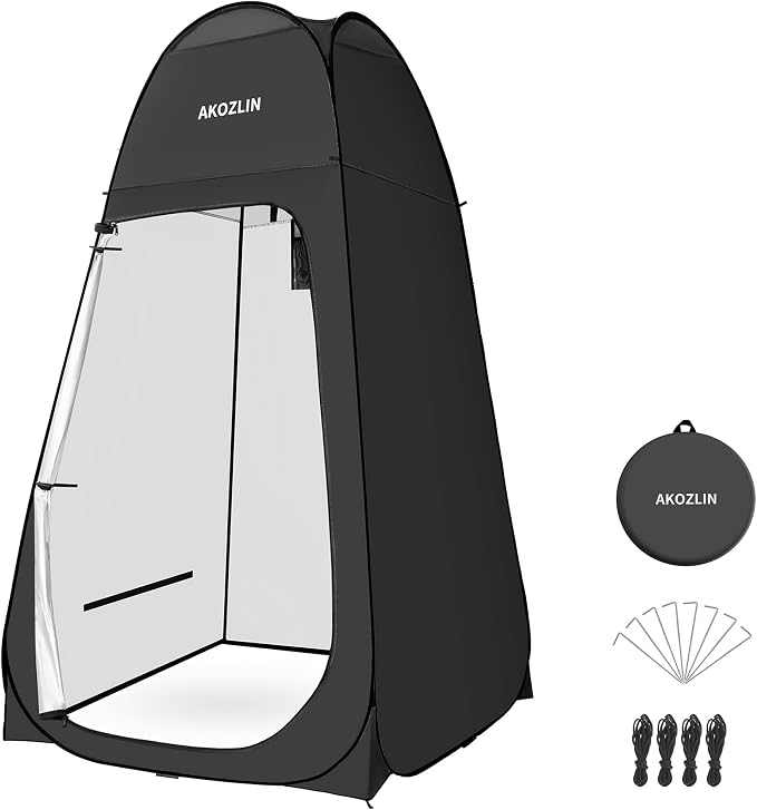 AKOZLIN Portable Pop Up Shower Tent Instant Privacy Dressing Changing Tent by AKOZLIN