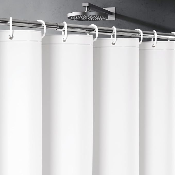 UFRIDAY White Shower Stall Curtain Liner Premium PEVA 36 x72 inch, Heavy Duty by UFRIDAY