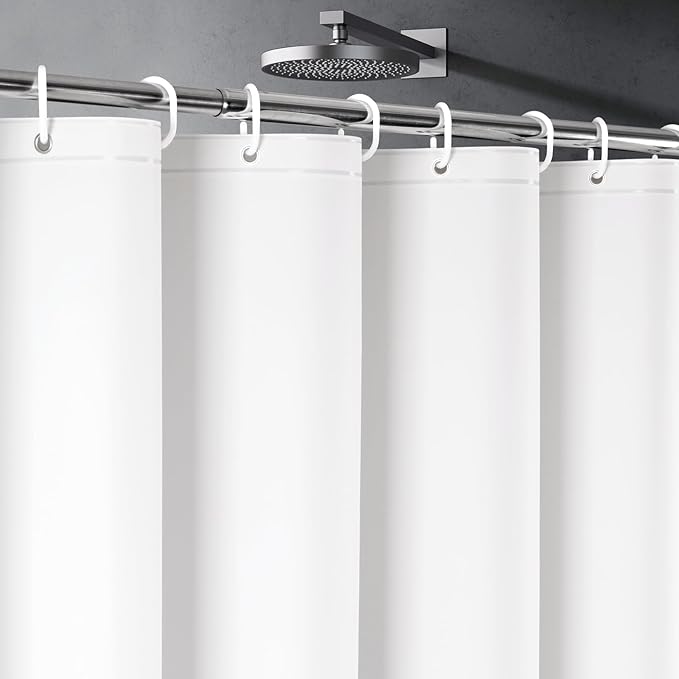 UFRIDAY White Shower Curtain Liner Premium PEVA 72 x72 inch, Heavy Duty Shower by UFRIDAY