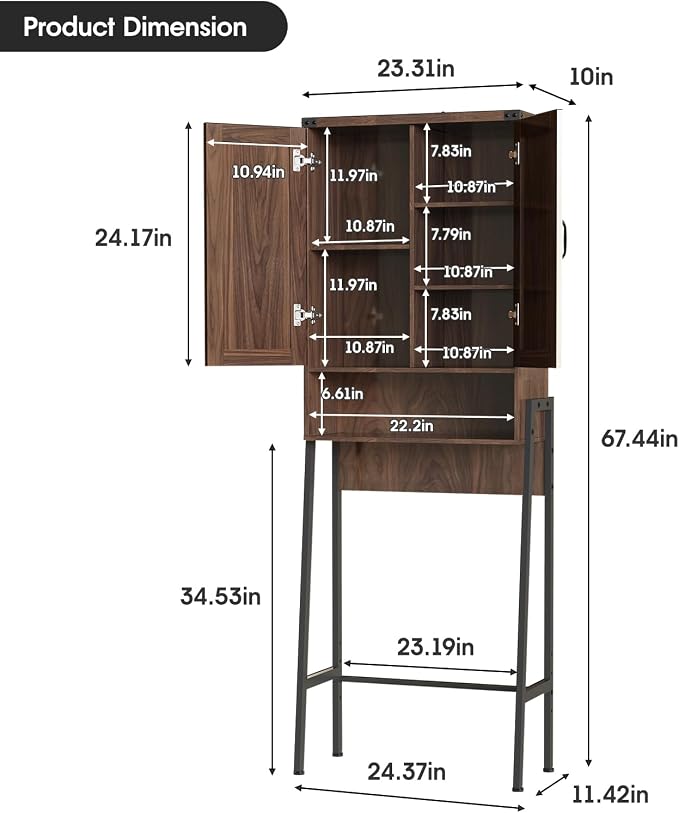 Over The Toilet Storage Cabinet - Image 2